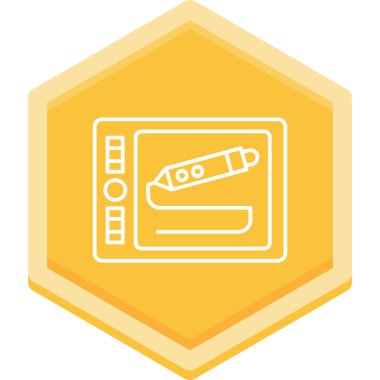 Bir bilet simgesinin vektör illüstrasyonu