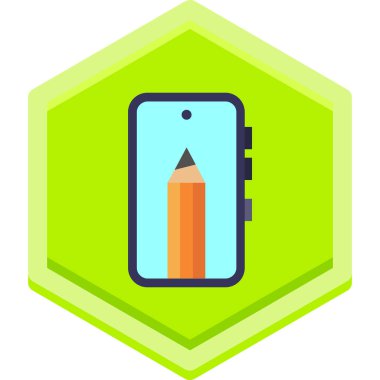 Kalem. Web simgesi basit illüstrasyon