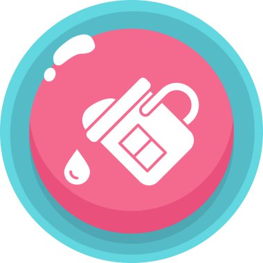 Bir kilit simgesinin vektör illüstrasyonu