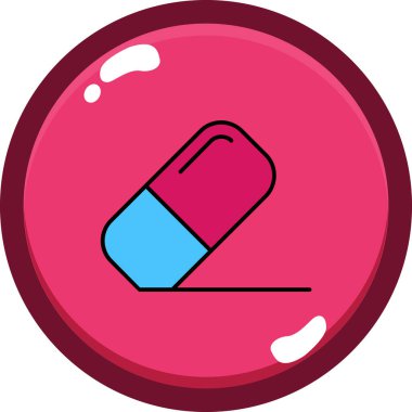 Hap ikonu, modern basit illüstrasyon