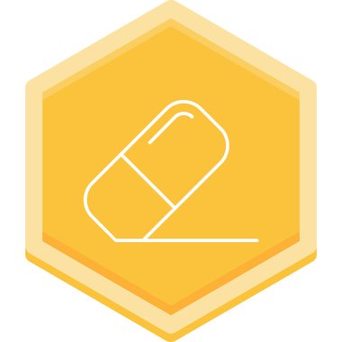 Hap. Web simgesi basit illüstrasyon