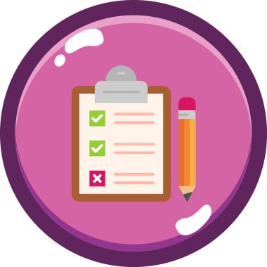 Pano ve kontrol listesi simgesi