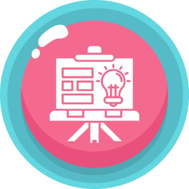 Fikir ikonu, vektör illüstrasyonu. fikir kavramı