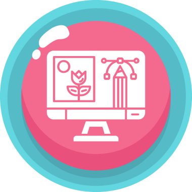 Bitki. Web simgesi basit illüstrasyon