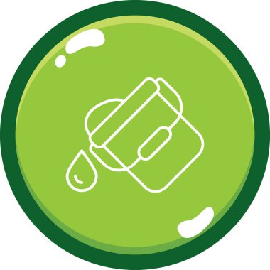 Bir fırça simgesinin vektör illüstrasyonu