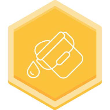 Bir çantanın saplı vektör simgesi