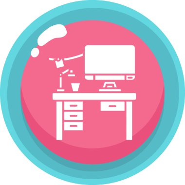 vektör ofisi ve masa