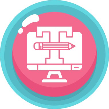 Modern bir simgenin vektör illüstrasyonu