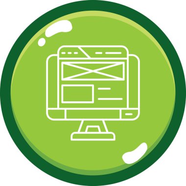 seo modern simgesinin vektör illüstrasyonu