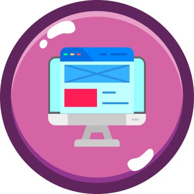 Web tasarım ikonu vektör illüstrasyonu