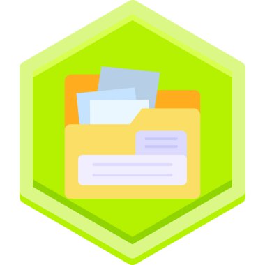 dizin belgeleri belgesi simgesi düz biçimdedir