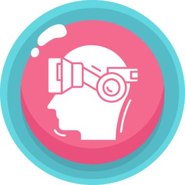 Robot simgesinin vektör illüstrasyonu