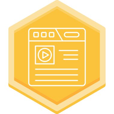 Web simgesi, vektör illüstrasyonu