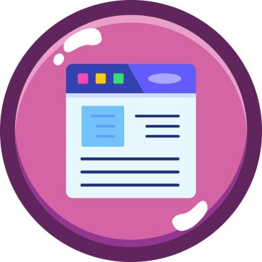 Web tasarım geliştirme simgesi