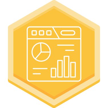 veri analiz simgesi vektör illüstrasyonu