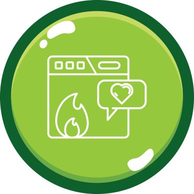 Simge vektör resimlemesini ateşle