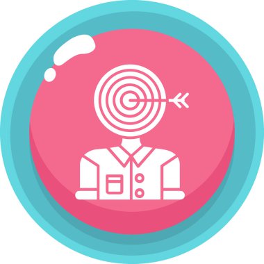 hedef simge vektör illüstrasyonu