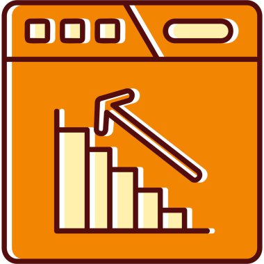 Grafik. Web simgesi basit illüstrasyon