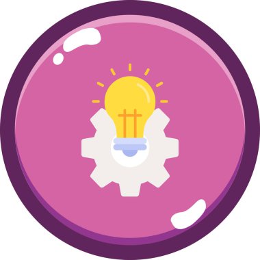 Ampul. Web simgesi basit illüstrasyon