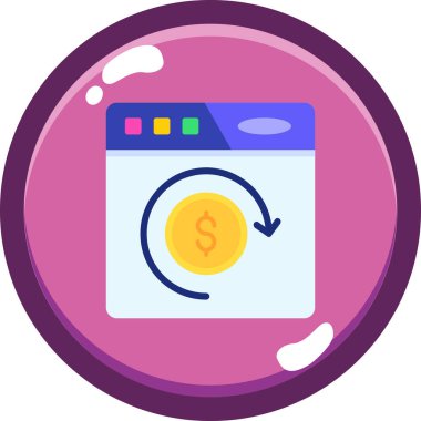 Bozuk para. Web simgesi basit tasarım