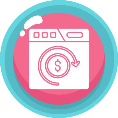 Yatırım düğmelerinin iadesi, basit vektör illüstrasyonu