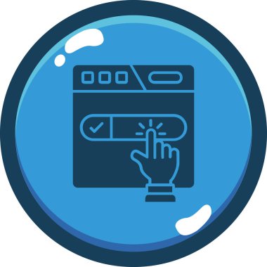 Çamaşır makinesi. Basit resimleme