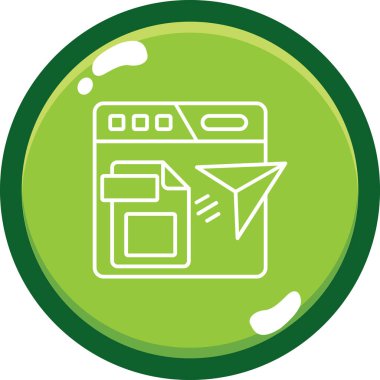 seo modern simgesinin vektör illüstrasyonu