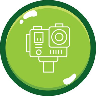 kamera simgesi vektör illüstrasyonu