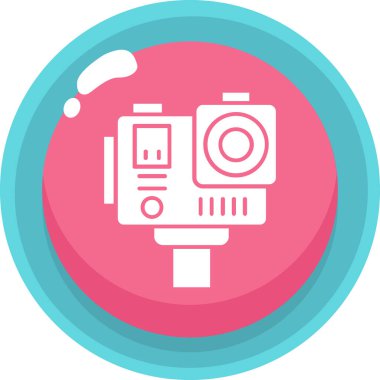 Kamera. Web simgesi basit illüstrasyon