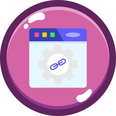Ayarlama. Web simgesi basit illüstrasyon