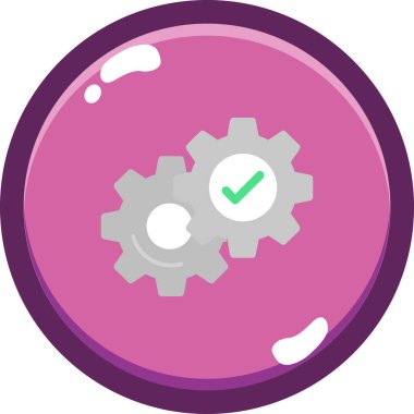 Çizgi film düz, basit vektör illüstrasyonu ayarlanıyor