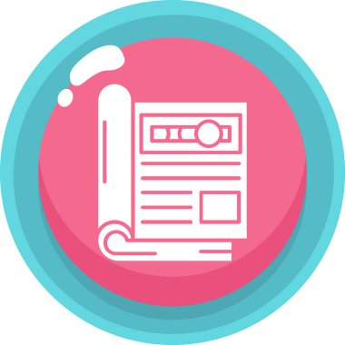 Radyo. Web simgesi basit illüstrasyon