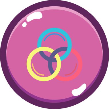 Bir topun vektör illüstrasyonu