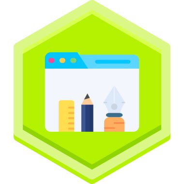 Web tasarım ikonu vektör illüstrasyonu