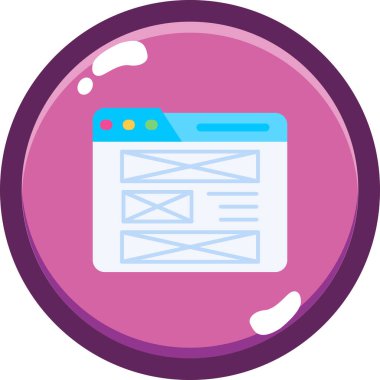 Web tasarım ikonu vektör illüstrasyonu