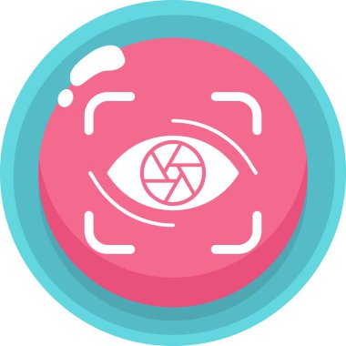 Göz. Web simgesi basit illüstrasyon