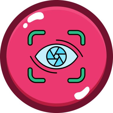 Göz simgesi, vektör illüstrasyonu