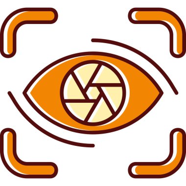 Göz simgesi vektör illüstrasyonu