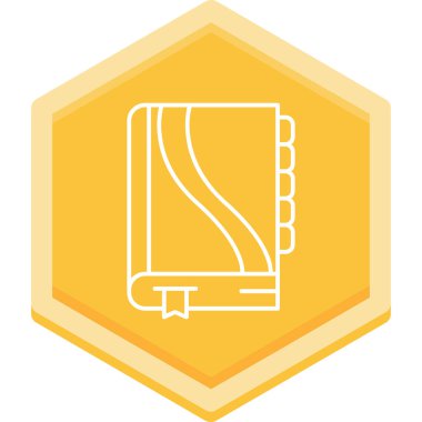 Kitap. Web simgesi basit illüstrasyon