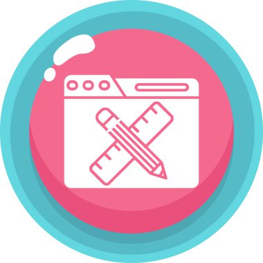 Mutfak ve yemek ikonlarının vektör çizimi