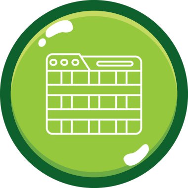 Yeşil bir etiketin vektör illüstrasyonu