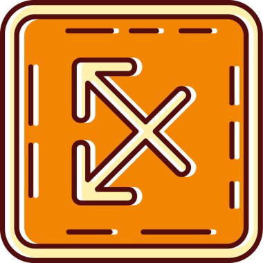 yol simgesi vektör illüstrasyonu