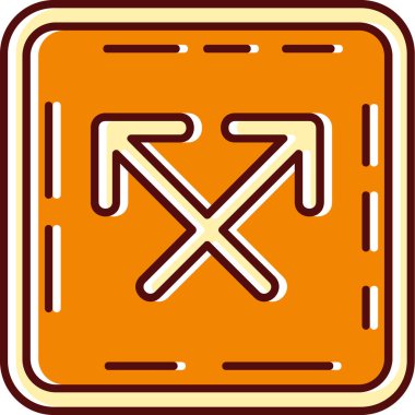 Bir ahşap simgenin vektör illüstrasyonu