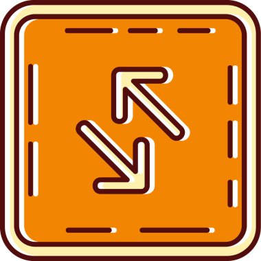 Modern bir simgenin vektör illüstrasyonu