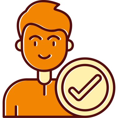 İşaretli adam, illüstrasyon, beyaz arkaplanda vektör