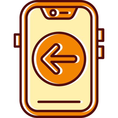 cep telefonu simgesi. Web için akıllı telefon vektör simgelerinin özet çizimi