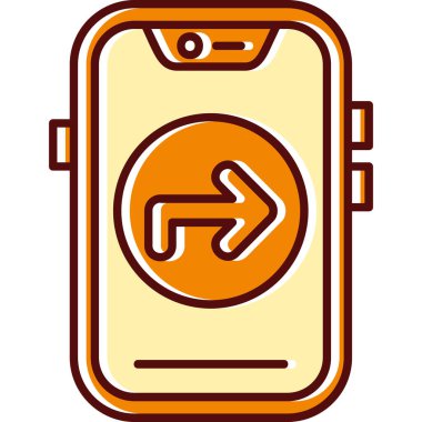 akıllı saat simge vektör illüstrasyonu