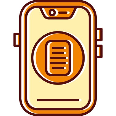 Akıllı telefon. Web simgesi basit illüstrasyon