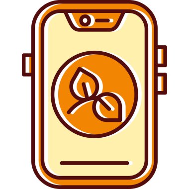 Yaprak ve pilli akıllı telefon