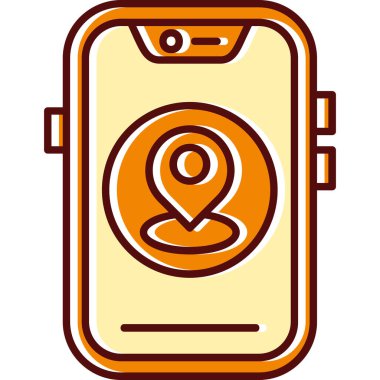 akıllı telefon simgesi vektör illüstrasyonu